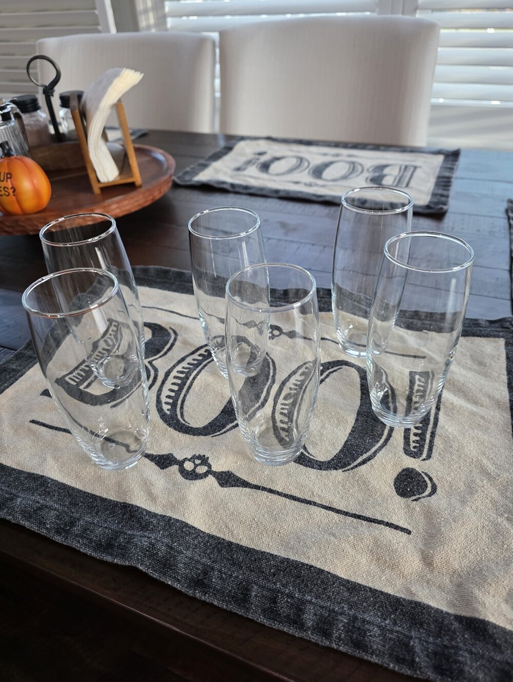JoyJolt Milo Stemless Champagne Flutes Set of 6 Glasses. 9.4oz 